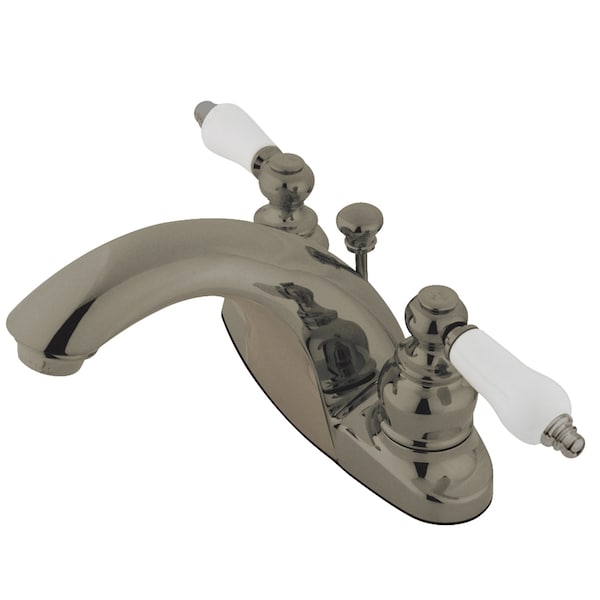 4" Centerset Bathroom Faucet, Brushed Nickel